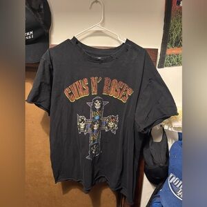 Bravado Black Guns N' Roses Skull Graphic Tee vintage look size m